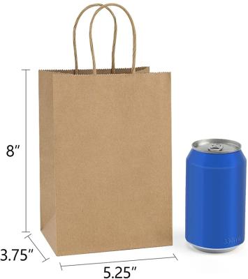 China Recycled Materials Wholesale Cheap Price Organic Recyclable Kraft Bag Simple And Elegant Paper Shopping Bags for sale