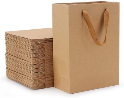 China Recyclable Bulk Gift Bags Assorted SizesKraft Retail Craft Shopping Paper Bags Wholesale for sale