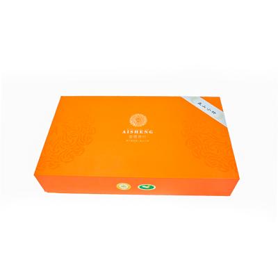 China Gift & New Design Good Quality Easy Craft Design Orange Box in Carry Cardboard Paper Packaging Tea Gift Box for sale