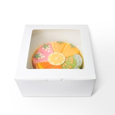 China Gift & Craft Top Selling Top Quality Boxes Beautiful Atmosphere Cake Box With Transparent Window for sale