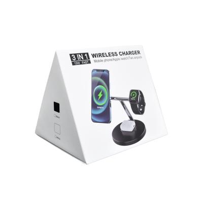 China Consumer Electronics Packaging Box Wireless Car Charger Color Box With PVC Blister for sale