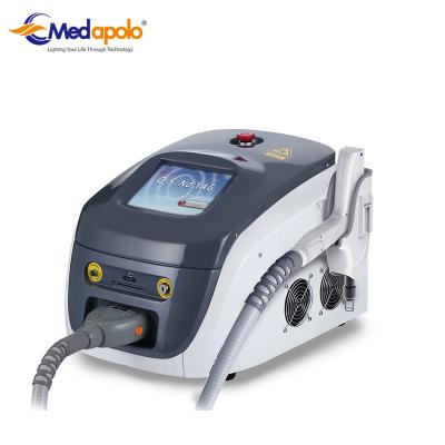 China Portable dye removal laser tatoo remove machine Q switch nd yag laser for sale