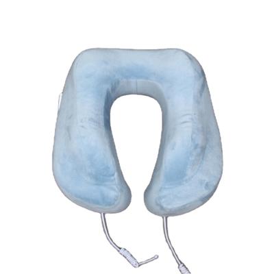 China Anti Dust Mite Memory Foam Car U Shaped Head Support Neck Pillow Travel Cushion U Shape Flat Soft Pillow Rest for sale