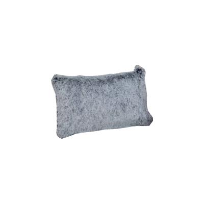 China Rectangle Anti Dust Mite Gradient Cushion Solid Plush Pillow Rectangle Bedside Sofa Double Plush Pillow Cover Long for sale