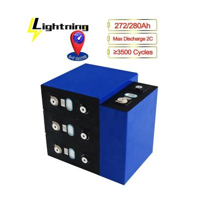 China Lishen Free Shipping Solar and Wind Power EU Grade A 3.2V 272Ah 280Ah Lifepo4 CURRENT Battery For Grid for sale