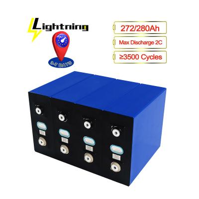 China Free Shipping Deep Cycle 3.2V 272Ah 280Ah Lishen Solar System EU EQUITY Wind Power Battery Lifepo4 For Solar Energy Storage for sale