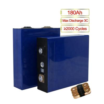 China Solar System and Wind Power Deep Cycle Lifepo4 3.2V 176Ah 180Ah Storage Battery for sale