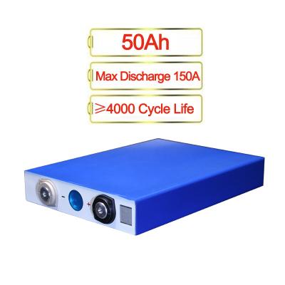 China Lifepo4 50Ah 3.2V Power Tools Prismatic Battery Cell For Solar System for sale