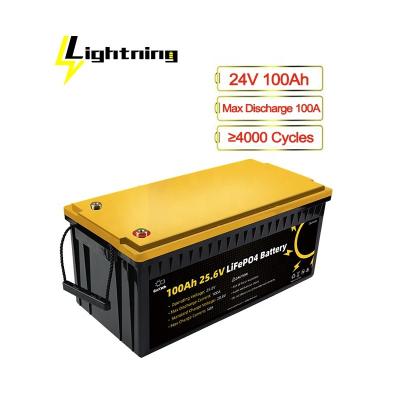 China GoKwh 2.5Kwh 100Ah Solar and Wind Power 24V 100Ah Lifepo4 System Lithium Battery Pack for sale