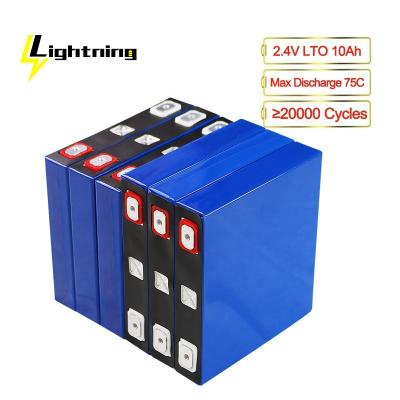 China Solar System and Wind Power Long Cycle Life SCIB 2.4V LTO 10Ah Rechargeable Prismatic Battery Cell for sale