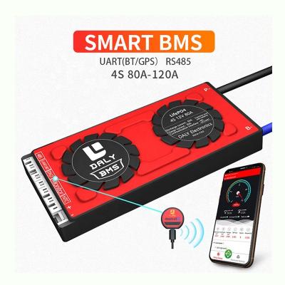 China E-bike Lifepo4 4S 12V 30A 40A 60A Smart Daly BMS UART BT for rv for sale