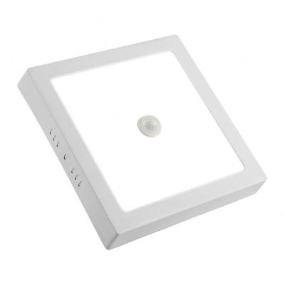 China High Quality Led Sensor Lamp 60 Beads Ip33 Rating Pir Panel Square Led RGB Panel Light for sale