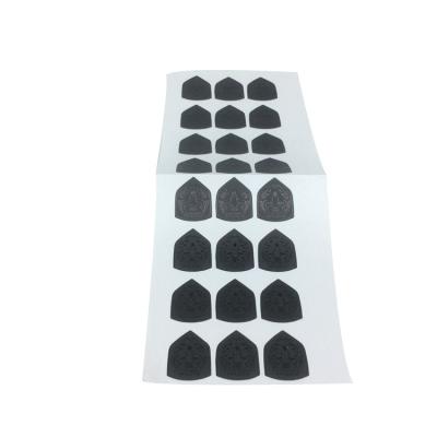 China Barcode Black PVC Sticker Sheets , Custom Die Cut Personal Label for sale