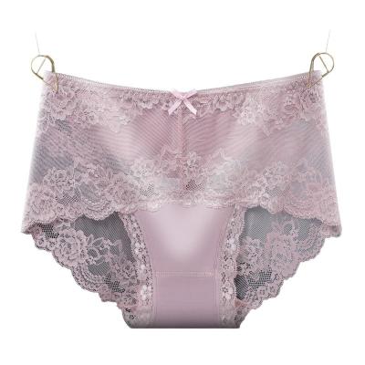 China Sexy Lady Underwear, Antibacterial Pink Color Cavity Lace Woman Panties Cotton Panties For Woman Supplier for sale