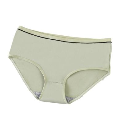 China Lady Breathable Brief Plus Size Polyester Lingerie Women Elastic Comfortable Panties Underwear for sale