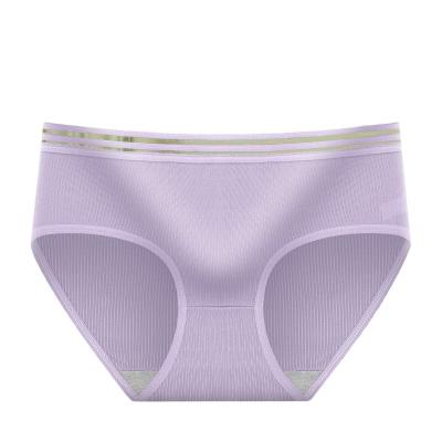 China Wholesale Women's Soft Seamless Breathable Briefs Polyester Underwear Lady Panties for sale