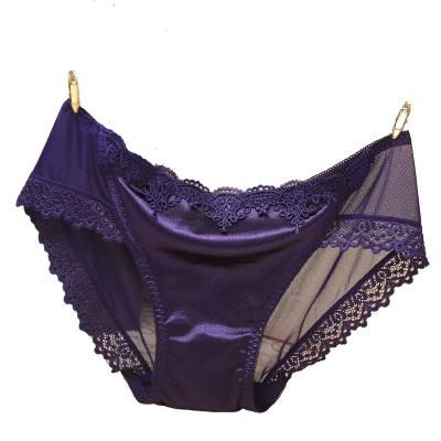 China Cavity Madame Young Girl Sexy Cotton Lace Woman Breathable Hot Selling Transparent Panties for sale