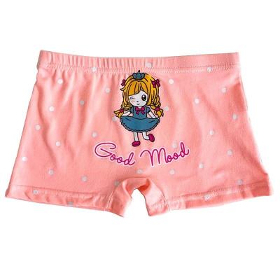 China Korean Girl Boxer Seamless Logo High Quality Breathable Kid's Custom Underwear in box, pink boxer for girl for sale