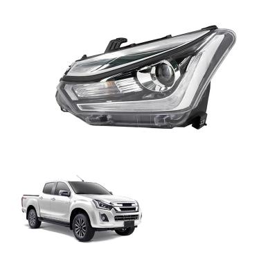 China GELING Parts Factory Trustable CCC DOT Clear LENS LED Lamp Projector Automotive Headlight For Isuzu Dmax 2019 for sale