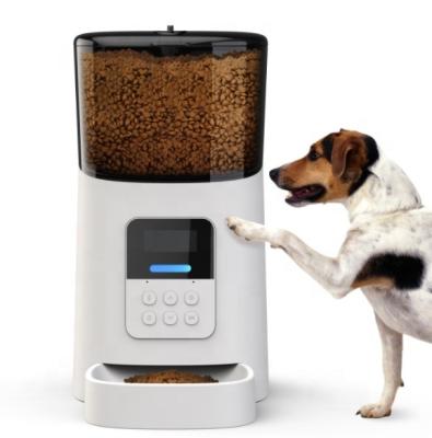 China Automatic Washable Dog 6L Automatic Smart Feeder Pet Feeder Healthy Programmed Feeding For Dogs for sale