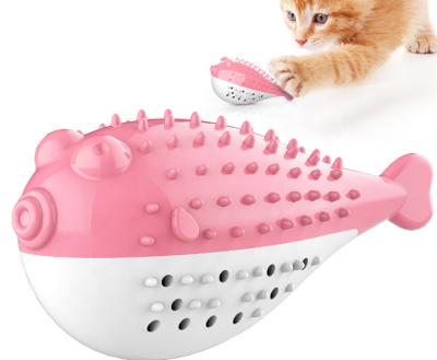 China Cat Toothbrush Catnip Toys Cleaning viable Kitten Toy for sale