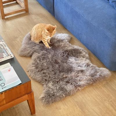 China China Washable Factory Genuine Lamb/Sheepskin Blanket Real Sheepskin Wool Fur Blankets And Rugs for sale