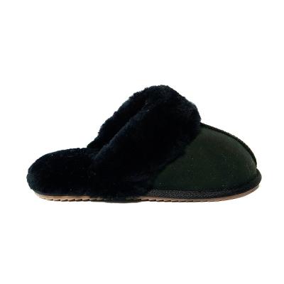 China Fashion Trend Free Sample Fur Slippers Women Flat For Men Winter Slippers Indoor Cheap Sheepskin Slippers Custom Made for sale