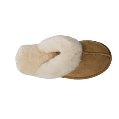 China Fashion Trend China Wholesale Winter Slippers Warm Sheepskin Slippers for sale