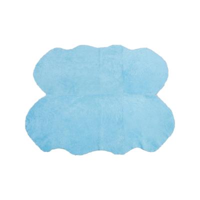 China PORTABLE Hot Selling Real Lamb Fur Throw Blanket Luxury Australian Lamb Fleece Sheepskin Baby Blanket for sale