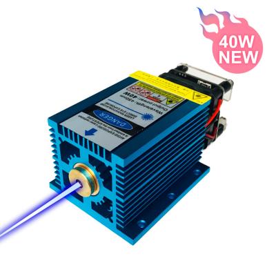 China Home Use DIY Improve 40W Laser Module Laser Head 450nm Lase Blue Wood CNC Laser Marking Cutting Tool for sale