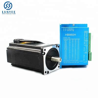 China 8.5N.m Servo CNC Machine NEMA 34 Motor 86HB250-118B+HB860H Closed Circuit Step Motor And Driver for sale