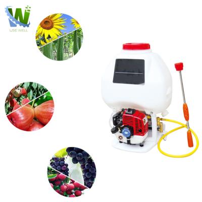 China Electric Backpack Sprayer 16L Garden Irrigation Battery Operated Mist Cloth Fogger Misting Machine 4 Stroke Backpack Gasoline Engine Power Plastic Sprayer for sale