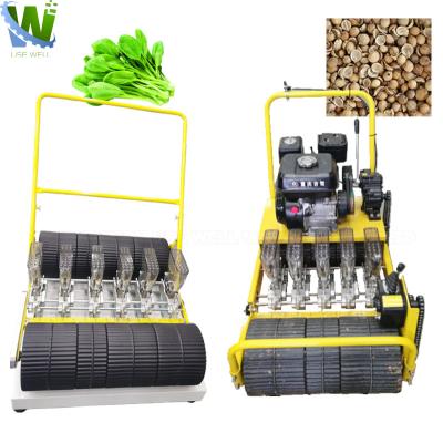 China Electric 4 Row Garlic Spring Onion Spinach Seed Planting Machine Pumpkin Seed Planter Okra Simple Vegetable Seeder Machine for sale