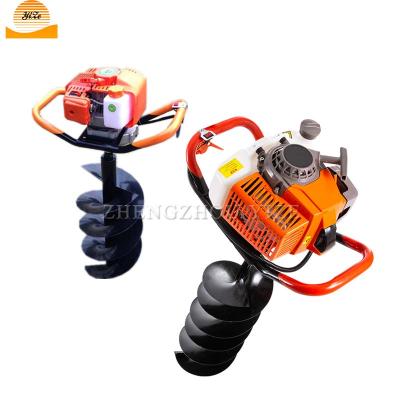 China Portable Farm Feed Developer Gasoline Tree Planting Machinery Gasoline Tree Planting Machinery Farm Post Hole Soil Earth Drilling Excavator Digging Machine for sale