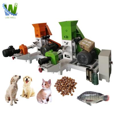 China Tropical Fish Feathered Game Dog Cat Crab Fish Feed Pet Food Pelletizing Extruders Making Machine Animal Shrimp Food Fish Feed Pellet Machine Price for sale