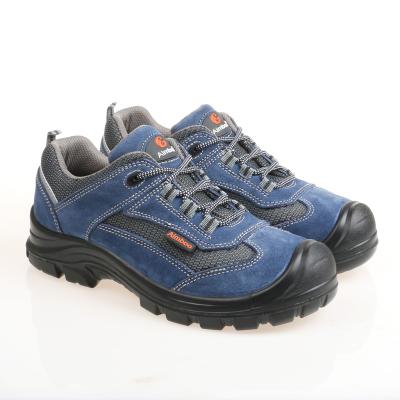 China 2021 Comfortable Steel Toe Hua Hin Cow Suede Safety Shoes Outdoor Work Safety Shoes PU Steel Mesh Toe for sale