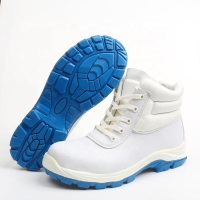 China White Comfortable Breathable Feminine Flat Steel Toe Work Shoes Nurses Shoes Women Snow Safety Shoes for sale