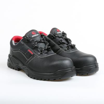 China 2021 huaerxin steel black leather Toe Aimboo Toe Safety shoes labor safety steel shoes fashion work shoes for sale