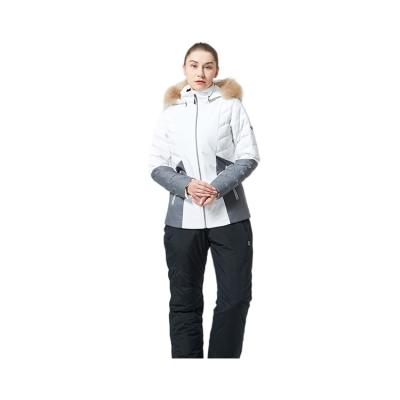 China White Breathable Lady Luxury Brand Women's Kempgear Ski Jacket Shell Warm Waterproof Breathable Soft Wear With Fur for sale