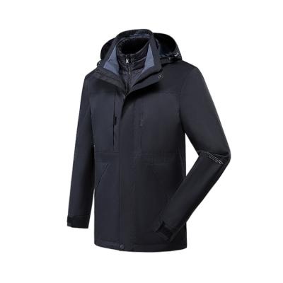 China Waterproof Security Long Sleeve Warm Windproof Zipper Anorak Men Outdoor Waterproof Jacket for sale