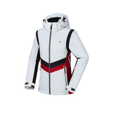 China Kempgear Breathable Winter Sport Snow Suit Outdoor Waterproof Woman Wear White Silver Snowboard Ski Jacket Customizable for sale