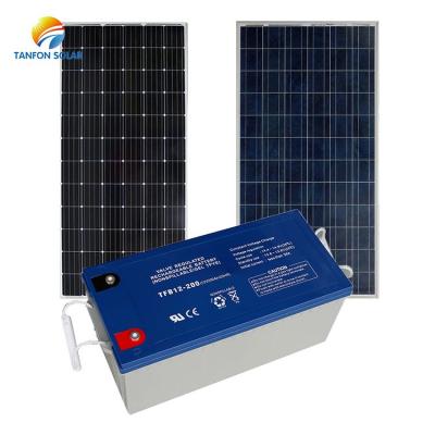 China 12V 200Ah high capacity gel battery for solar storage 52.1*23.9*21.9cm for sale