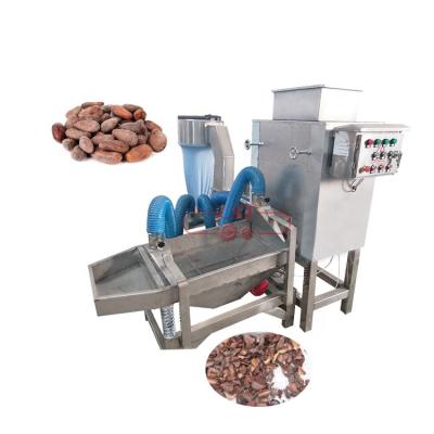 China Small Size Machine Bean To Bar Peanut Cocoa Seed Cracking Winnow Machine Hot Sale Home Use Small Capacity for sale