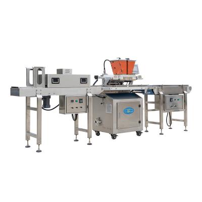 China Automatic Chocolate Molding Line Landing Ship Snacks Factory Pulled Machine One Chocolate Depositor Machine for sale