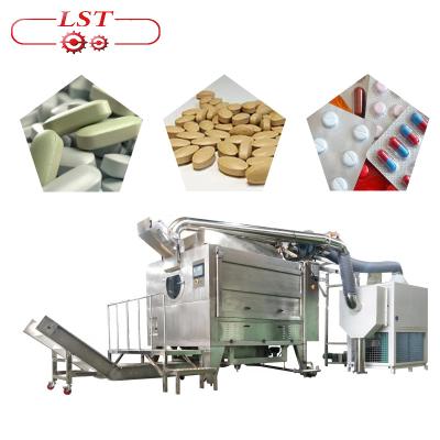 China High Speed ​​Automatic Low Energy Tank Landing Ship Chocolate Candy Enrobing Machine Praline Nuts Sugar Enrobing Machine for sale