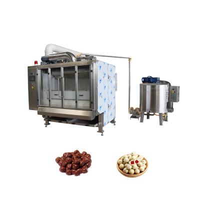 China 2021 best snack factory tank landing ship mylike milk chocolate candy coating machine peanut nuts dark chocolate coating machine for sale