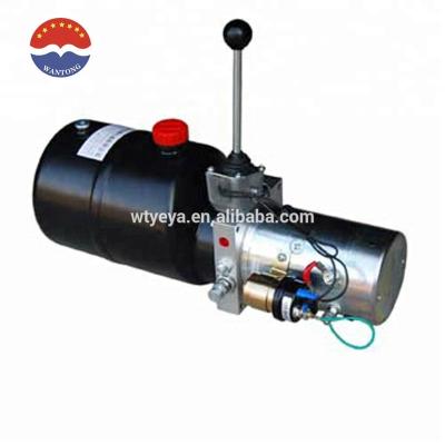 China 24volt Lift DC Small Hydraulic Power Unit Power Pack For Trailer Tractor Tow Truck for sale