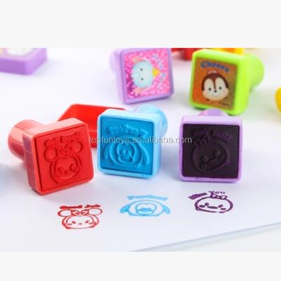 China Toy Wholesale Promotional Gifts Children Toy Plastic Seal Rubber Self Educational Funny Ink Stamp for sale