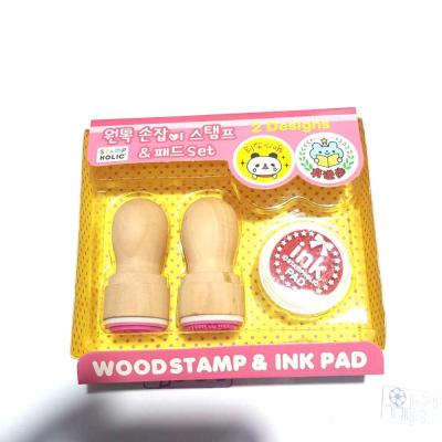 China Toy Self Ink Wooden Kids Educational Funny Toy Stamp For Cheap Sale for sale