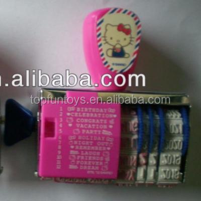 China Newest Fashion Funny Toy Cost Effective Mold Parts Educational Plastic Date Stamp for sale